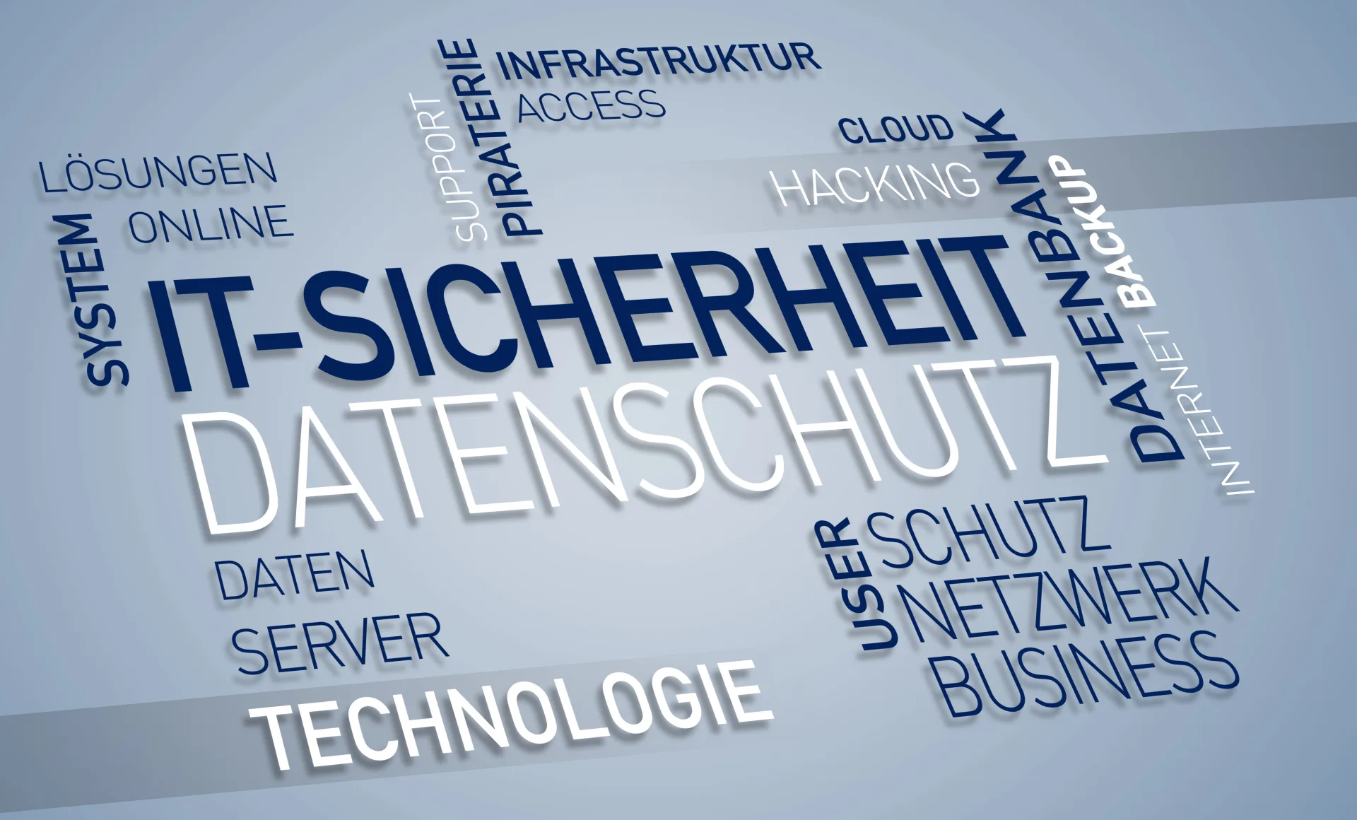 Schriftzug IT-Sicherheit und Datenschutz